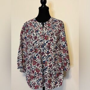 St. John's Bay Multicolor Floral Blouse